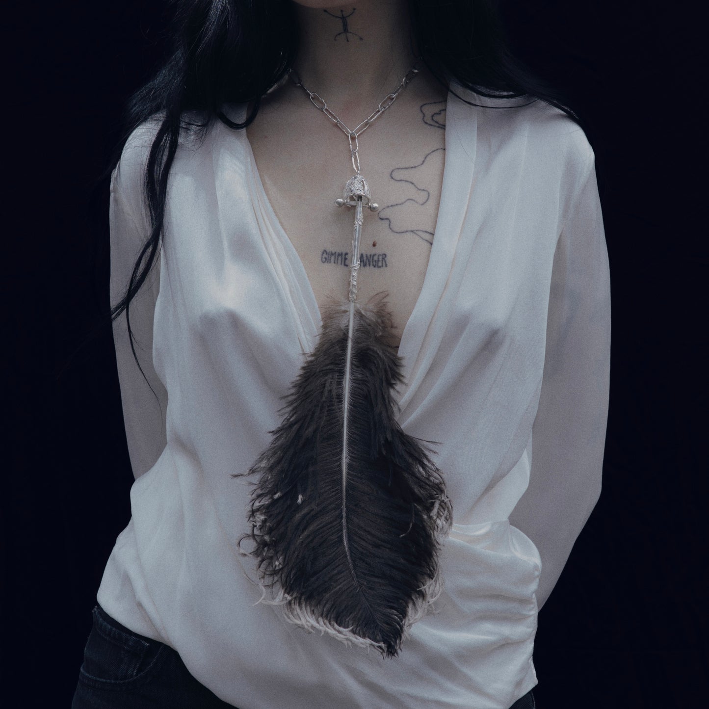Feather necklace unique edition