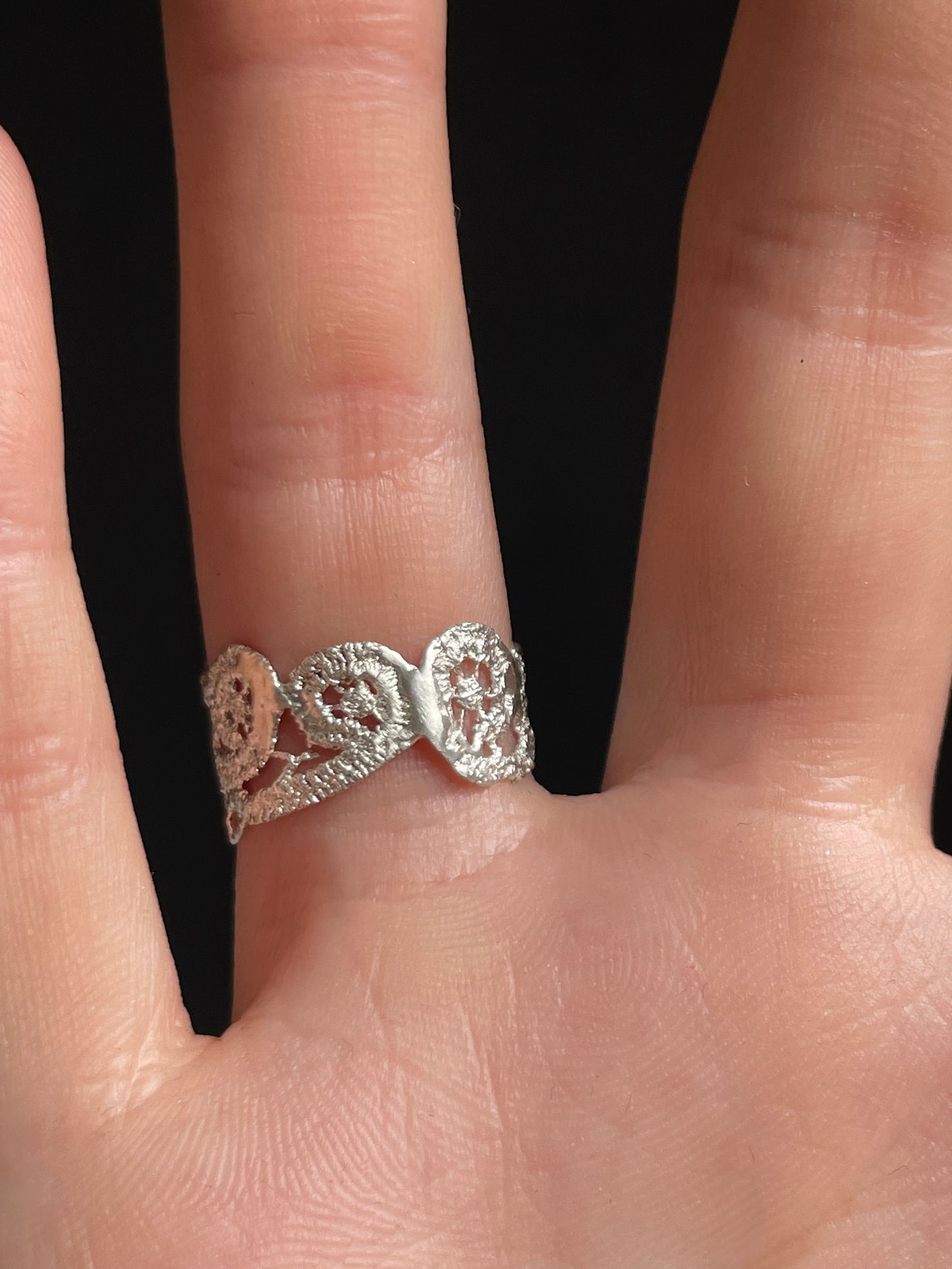 Andalousite lace ring