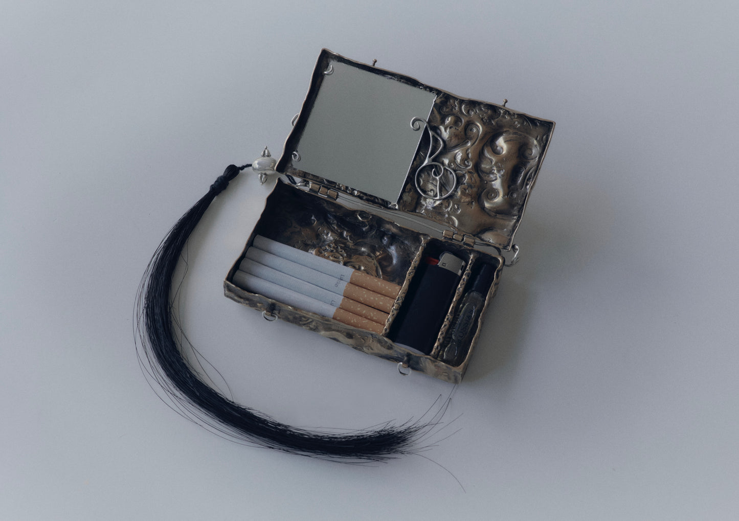 Perfume and cigarette box
