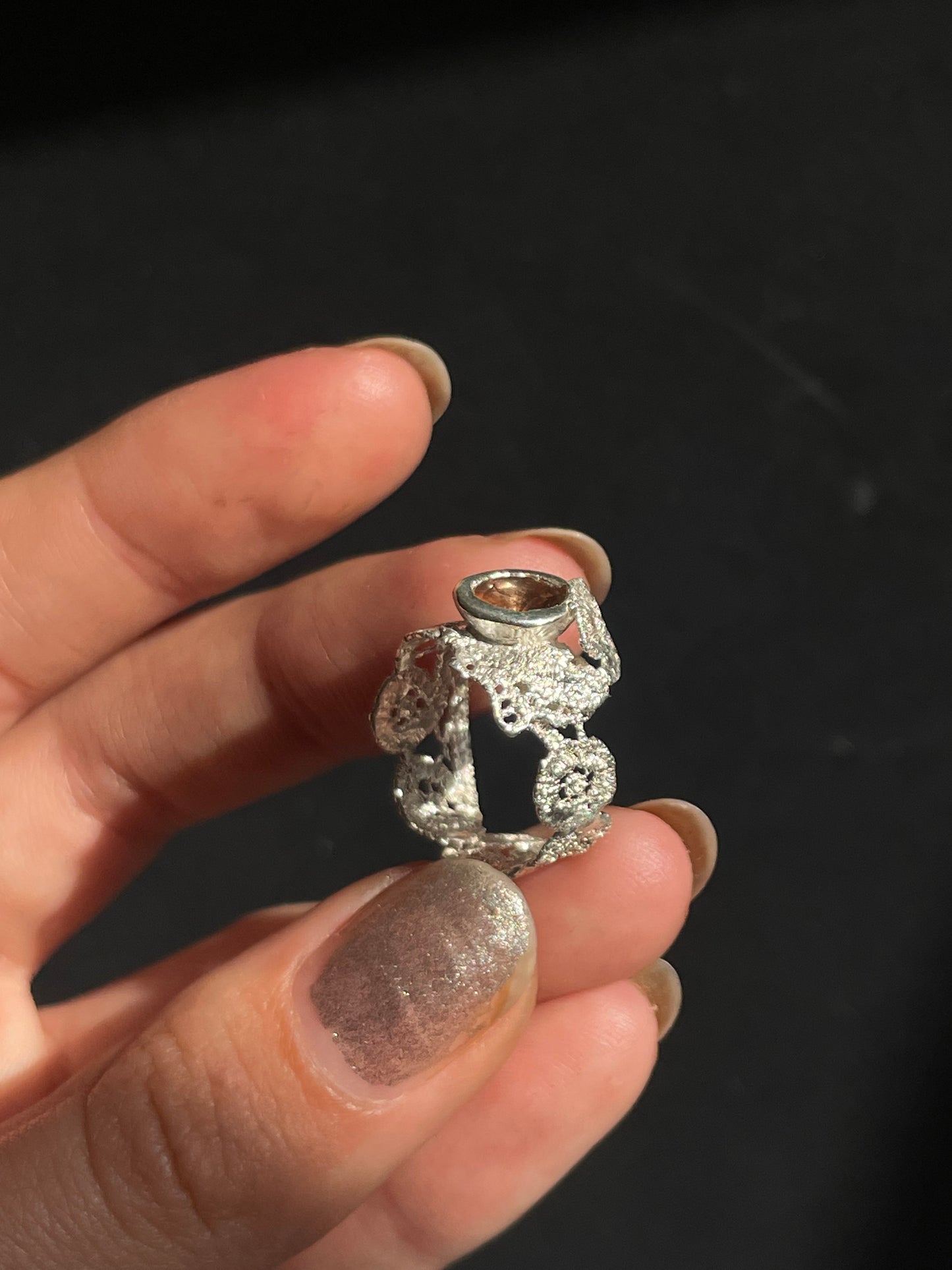 Andalousite lace ring