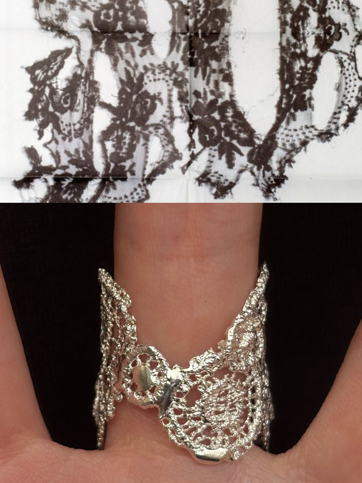 Lotus lace ring