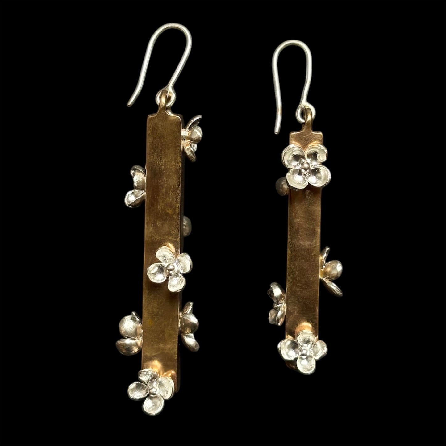 Garden roses earrings