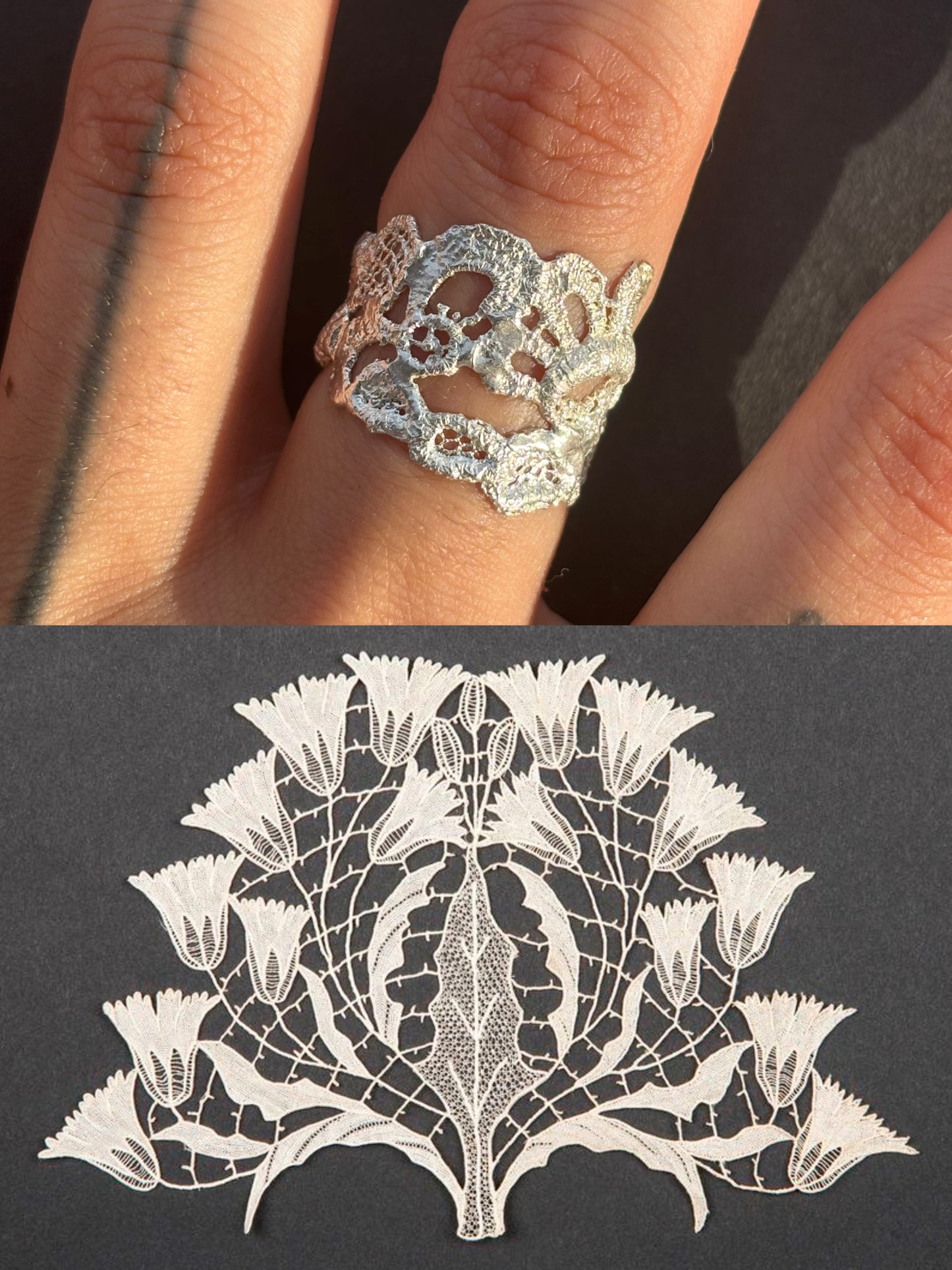 Foxglove lace ring