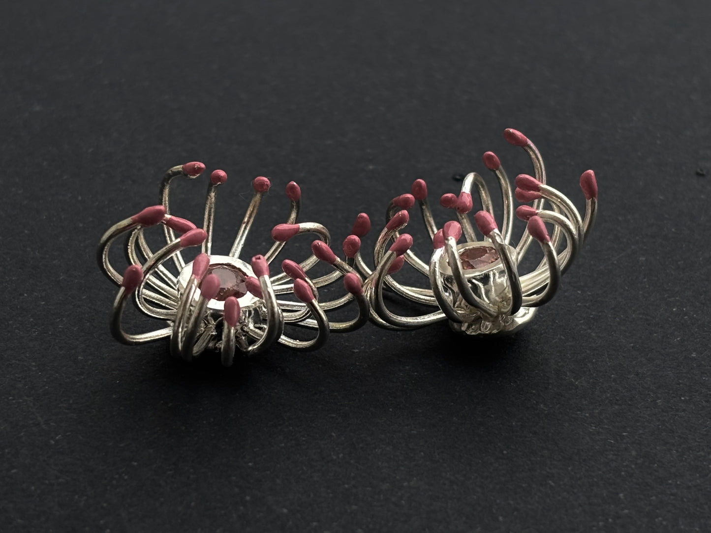 chrysanthemum earrings