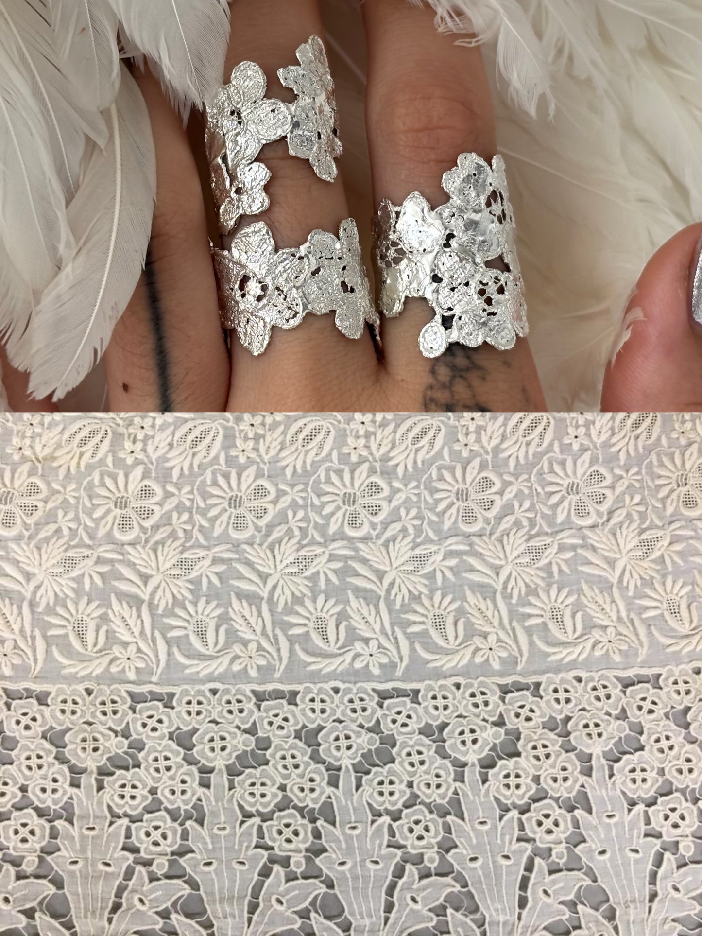 Calla Lilly lace ring