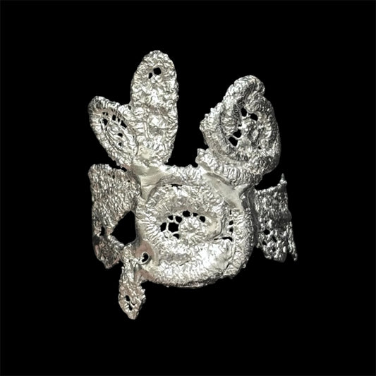 Wild rose lace ring