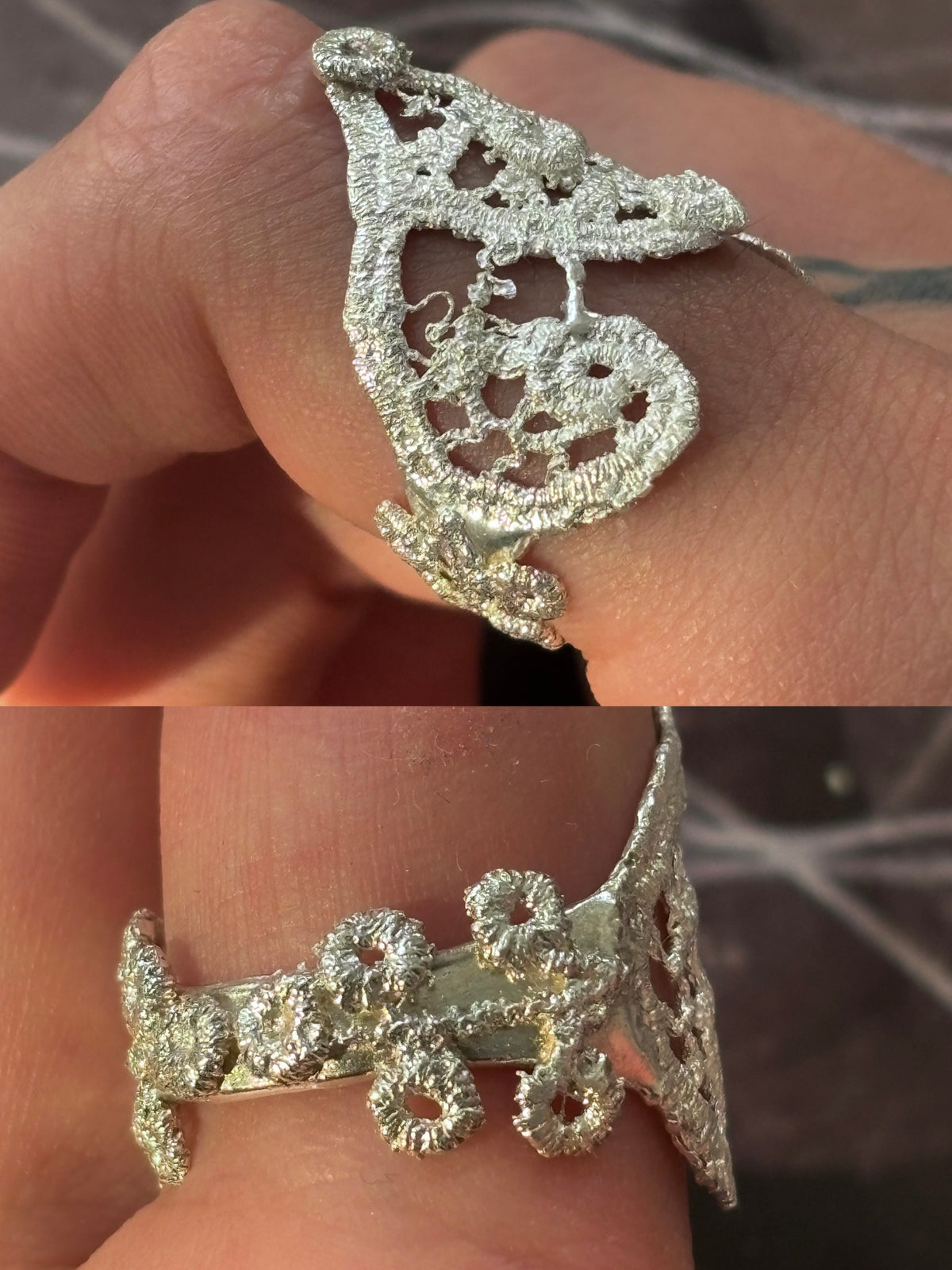 Honeysuckle lace ring