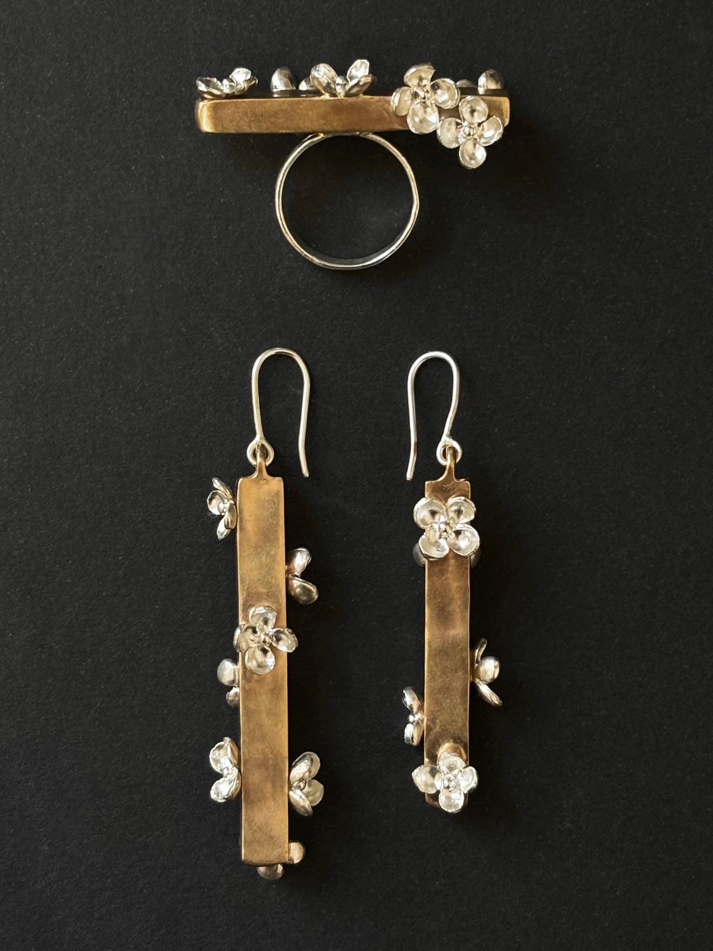 Garden roses earrings