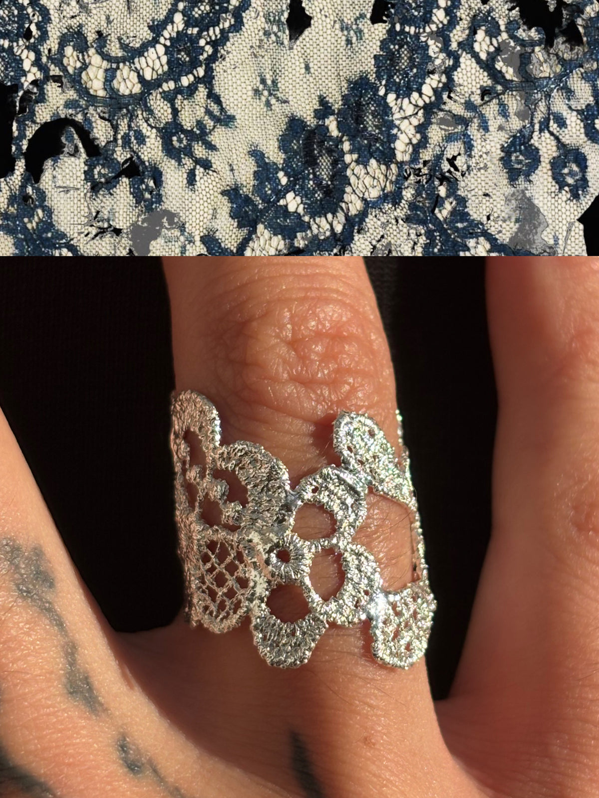 Gerbera lace ring