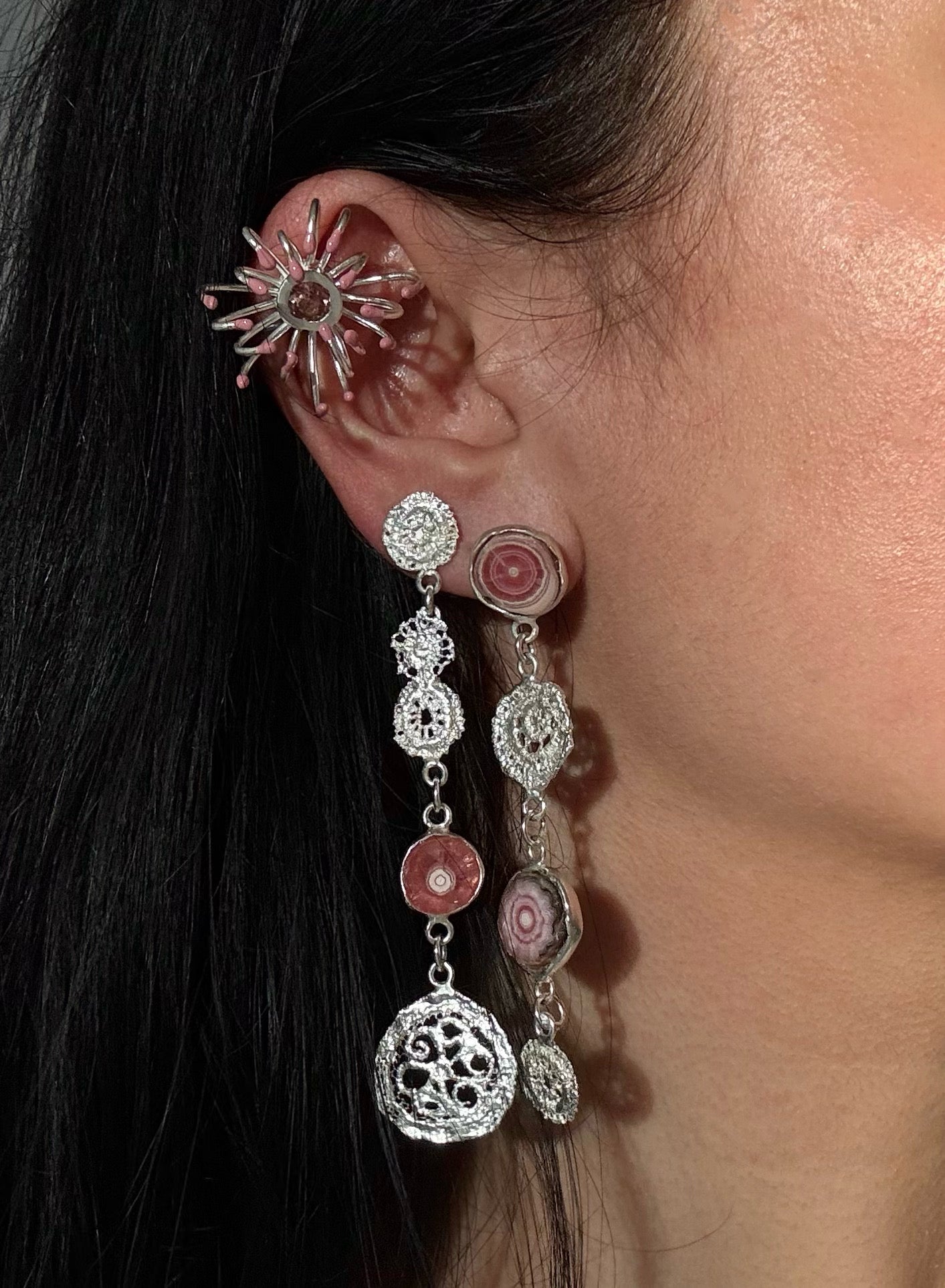 chrysanthemum earrings
