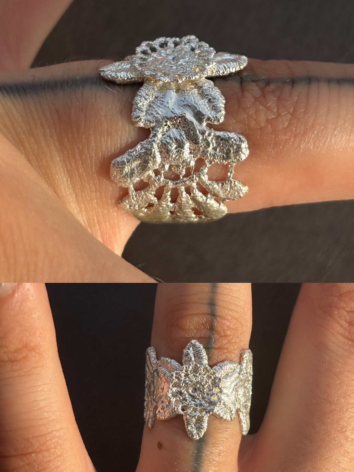 Snowdrop lace ring