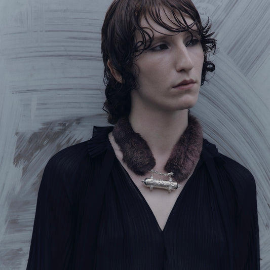 Candle necklace fur