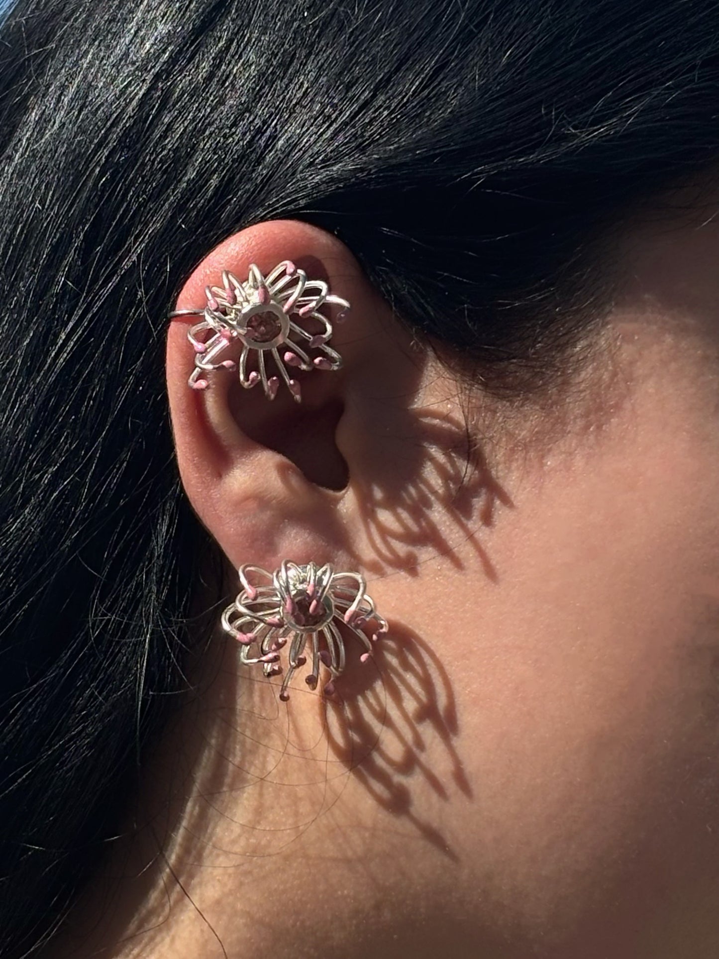 chrysanthemum earrings