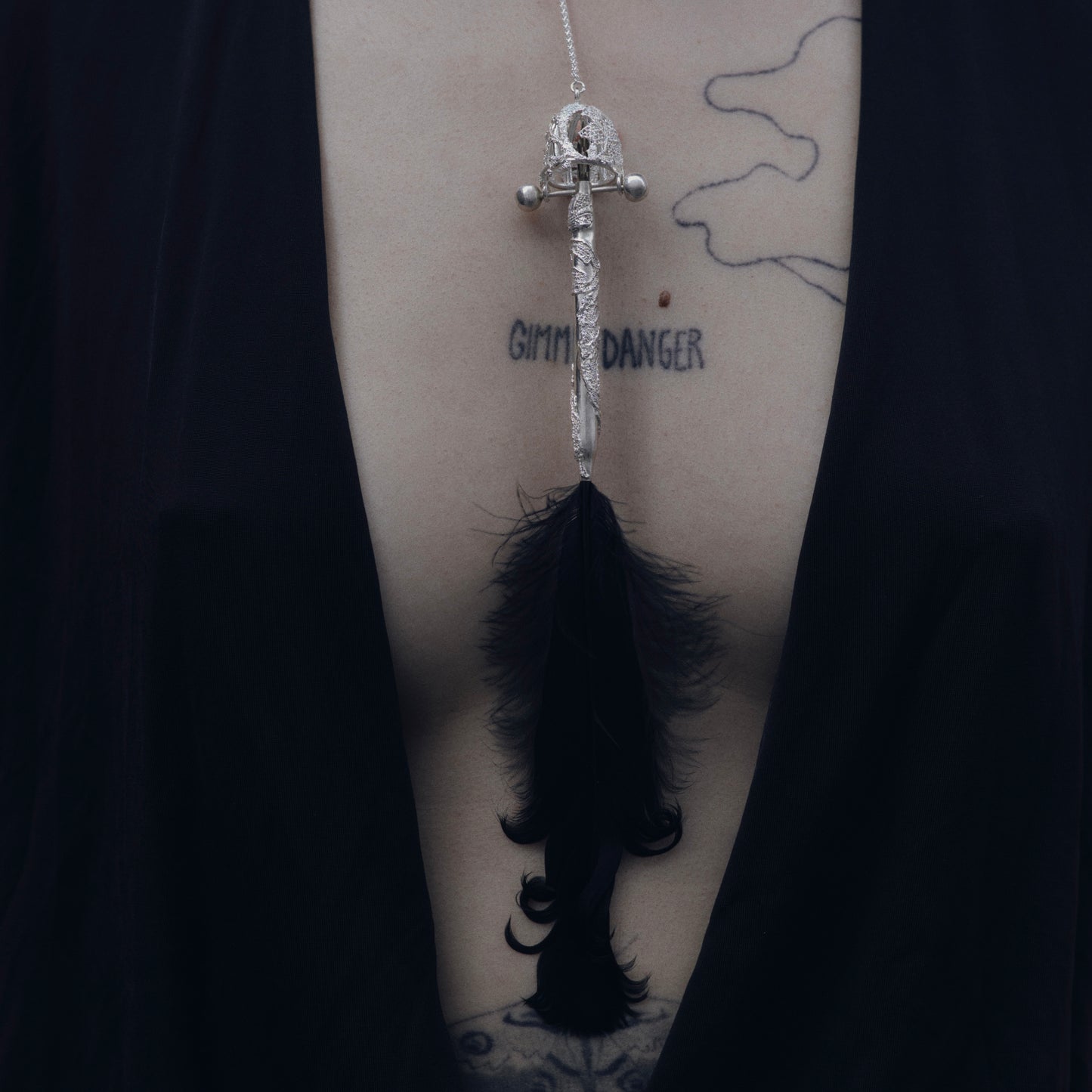 Feather Pen necklace