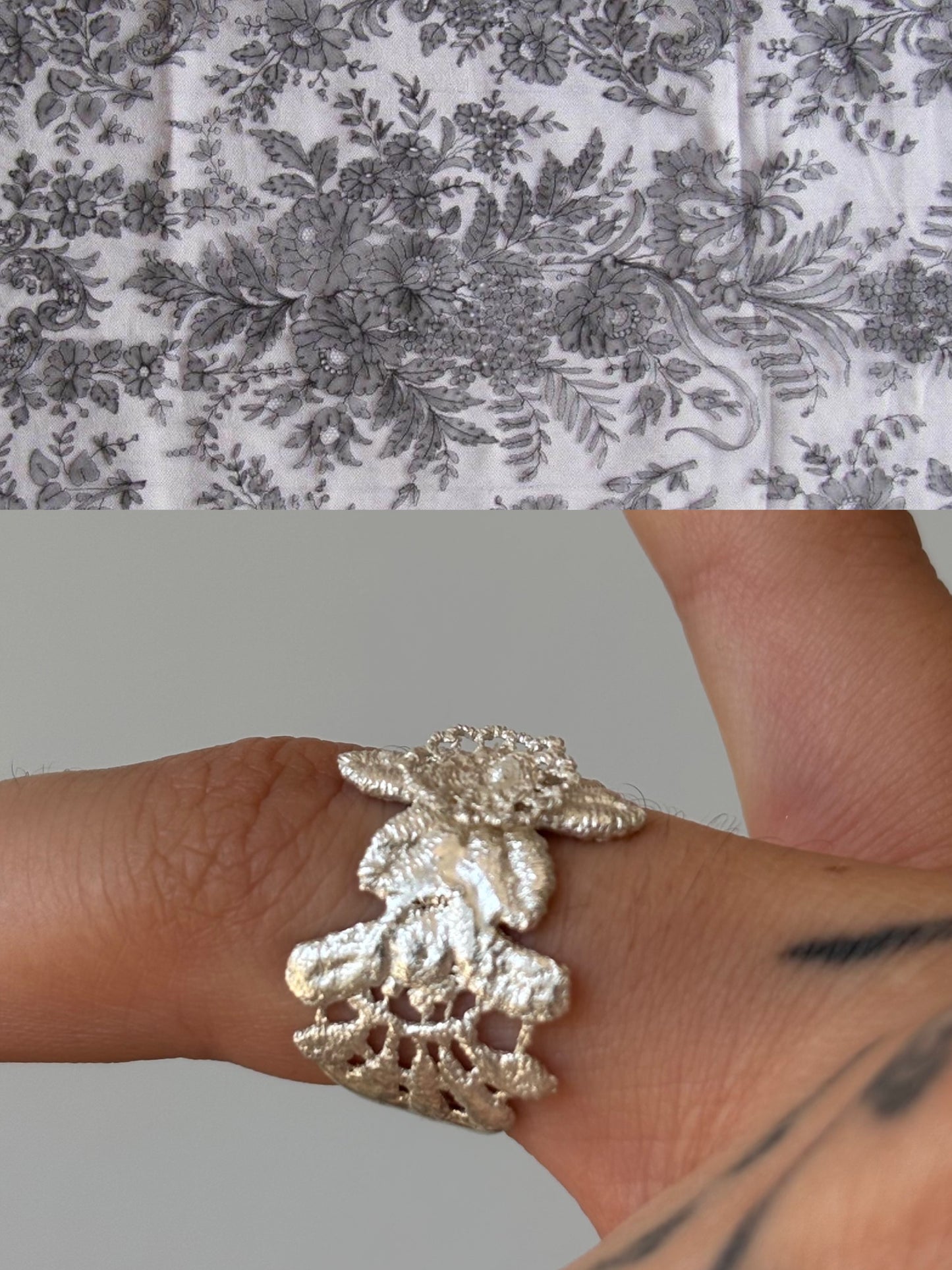 Snowdrop lace ring