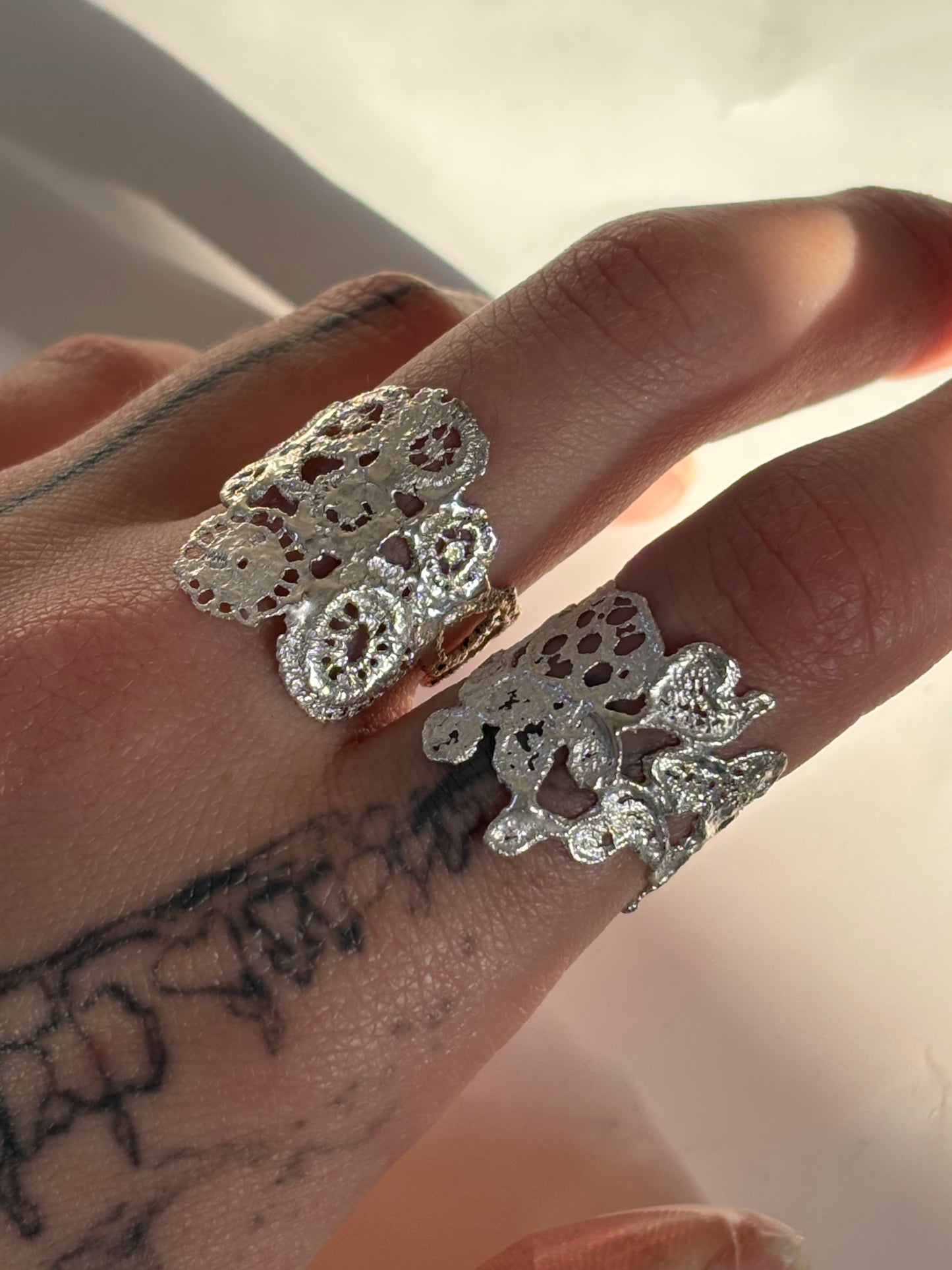 Hyacinth lace ring