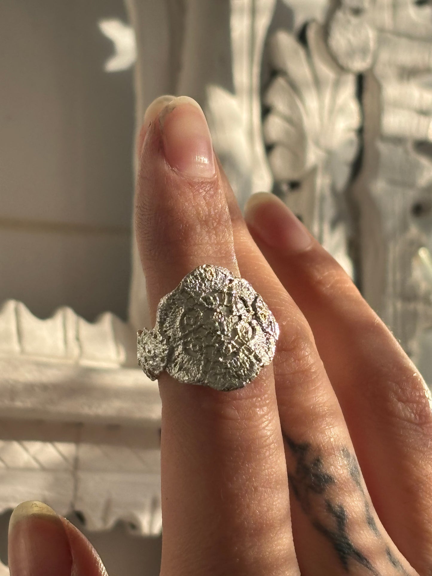 Hydrangea lace ring