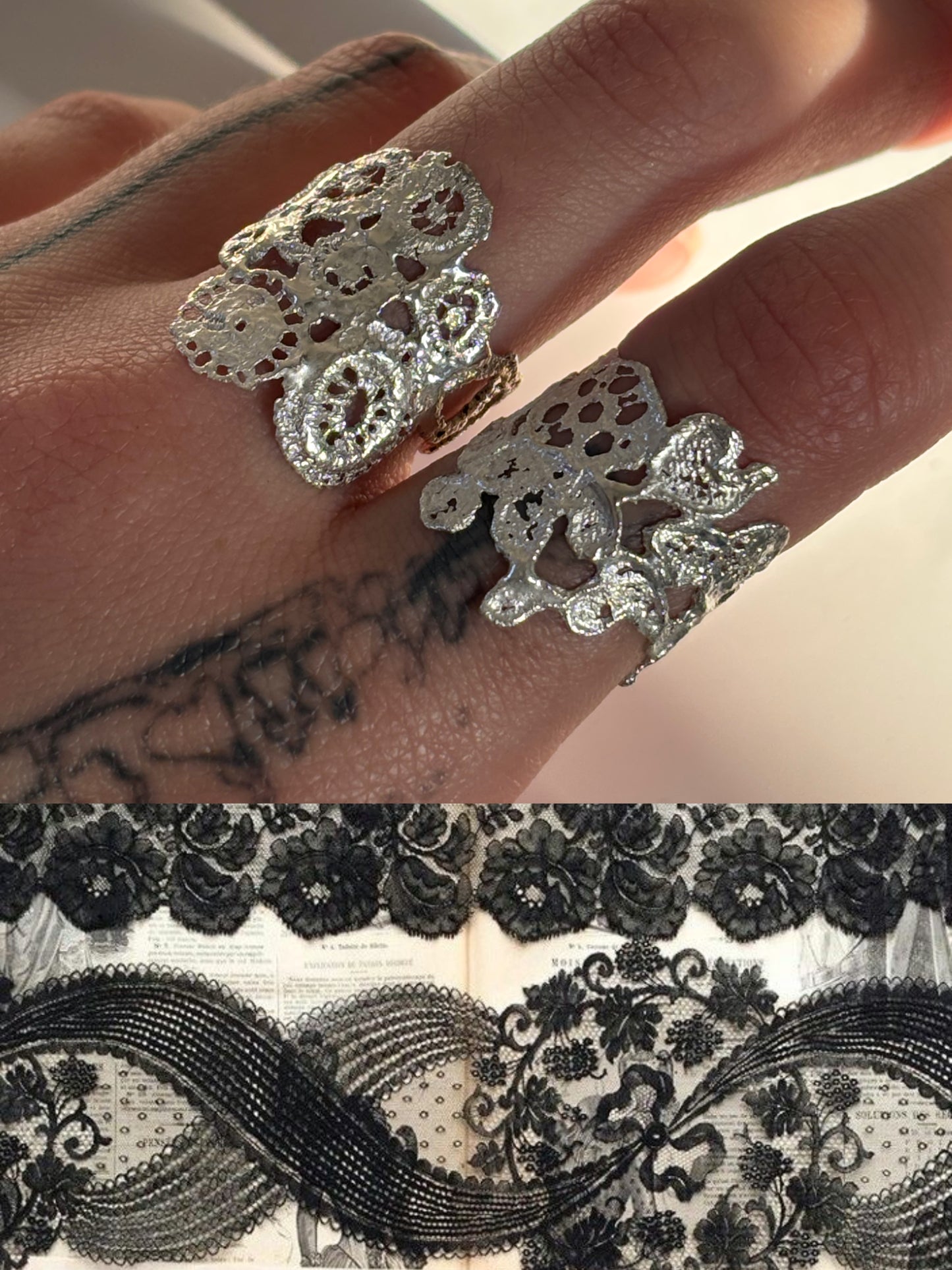 Daffodil lace ring