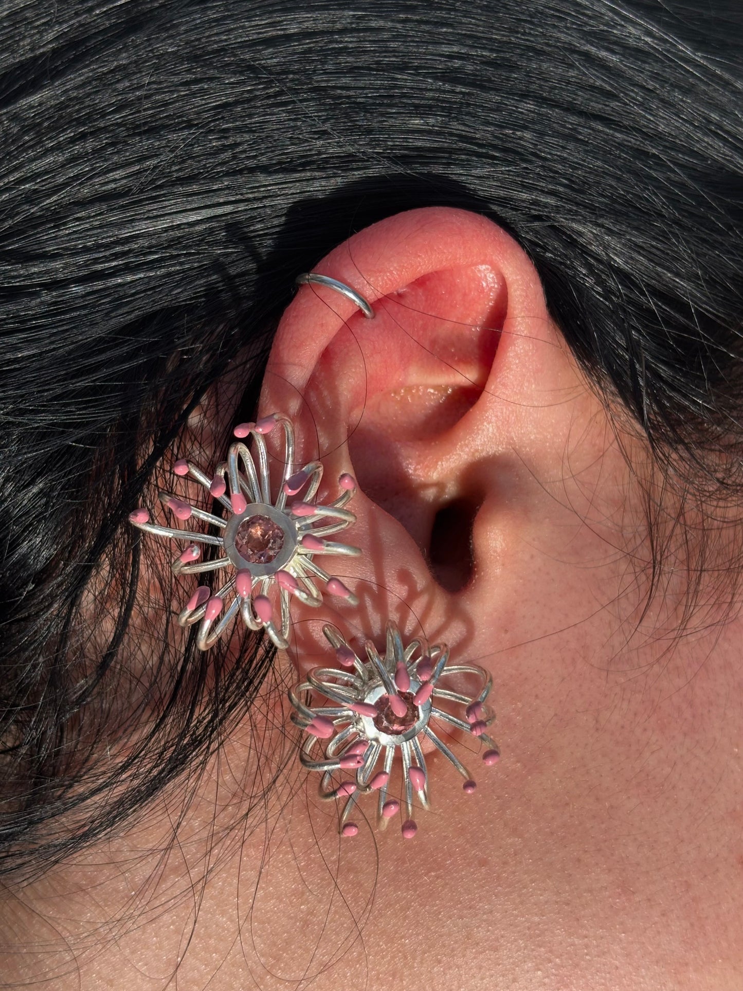chrysanthemum earrings