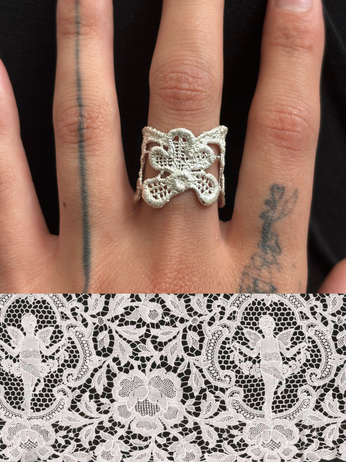 Tiare lace ring