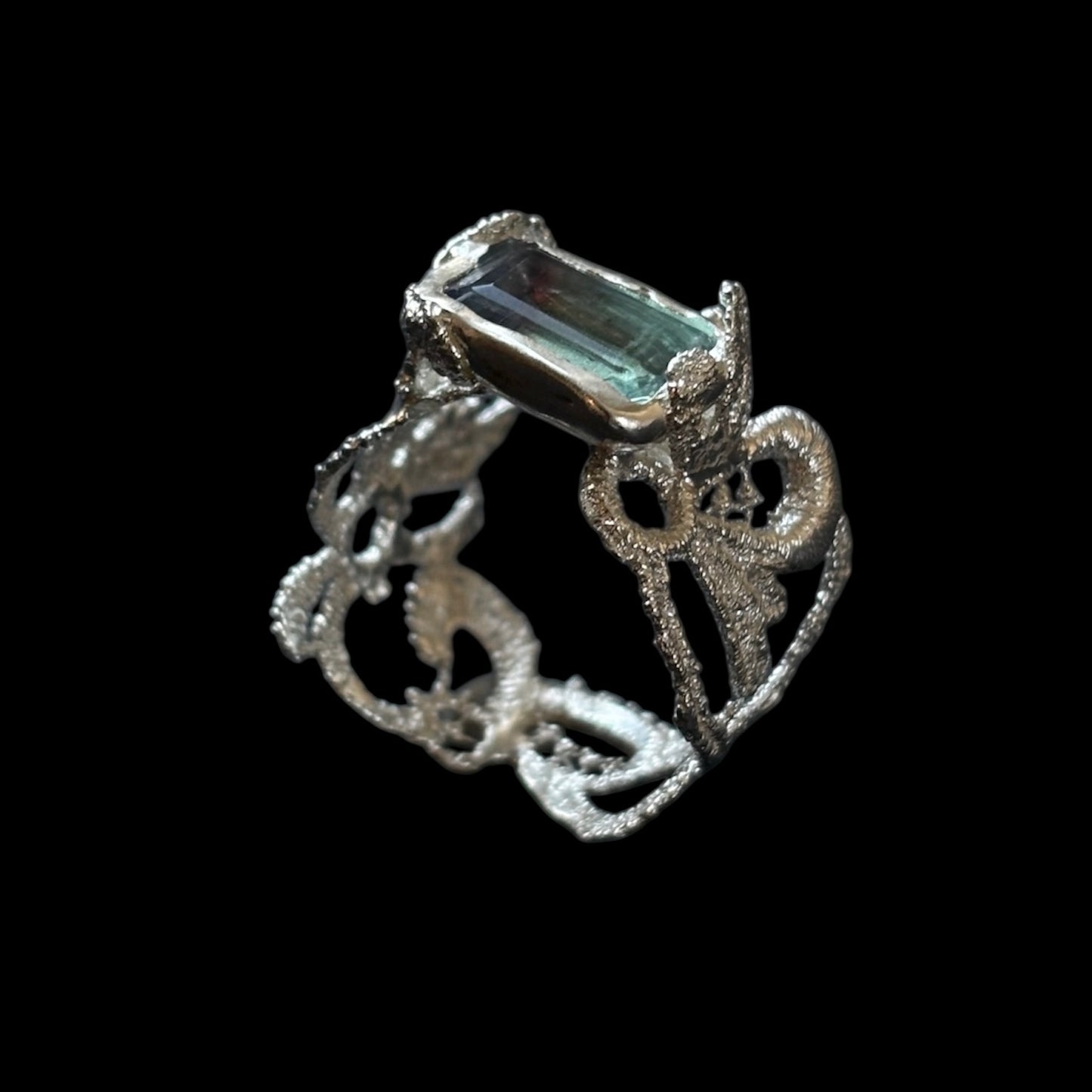 Fluorite lace ring 1