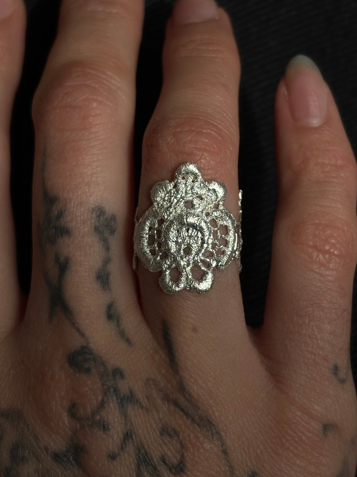 Heather lace ring