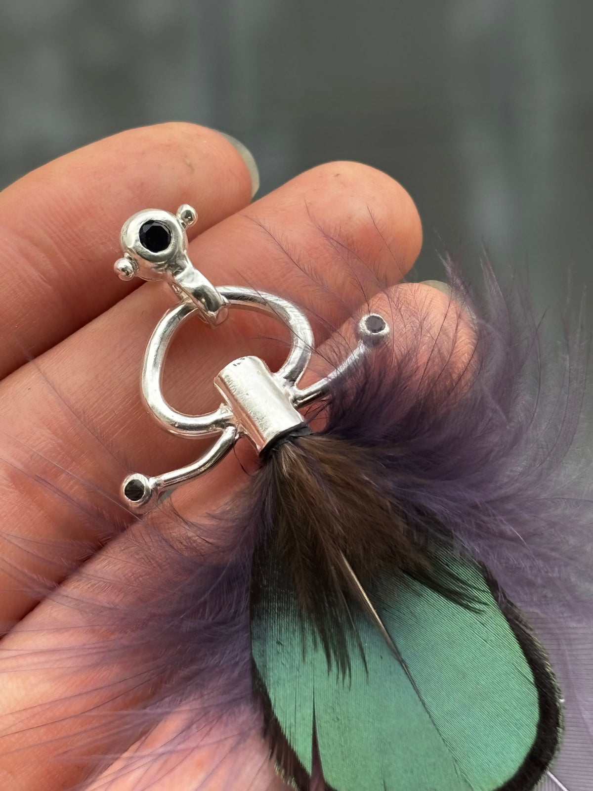 Violet feather