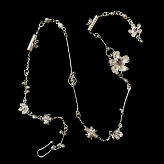 Black orchid necklace