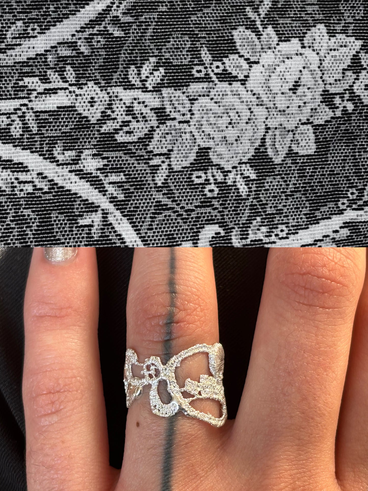 Dahlia lace ring