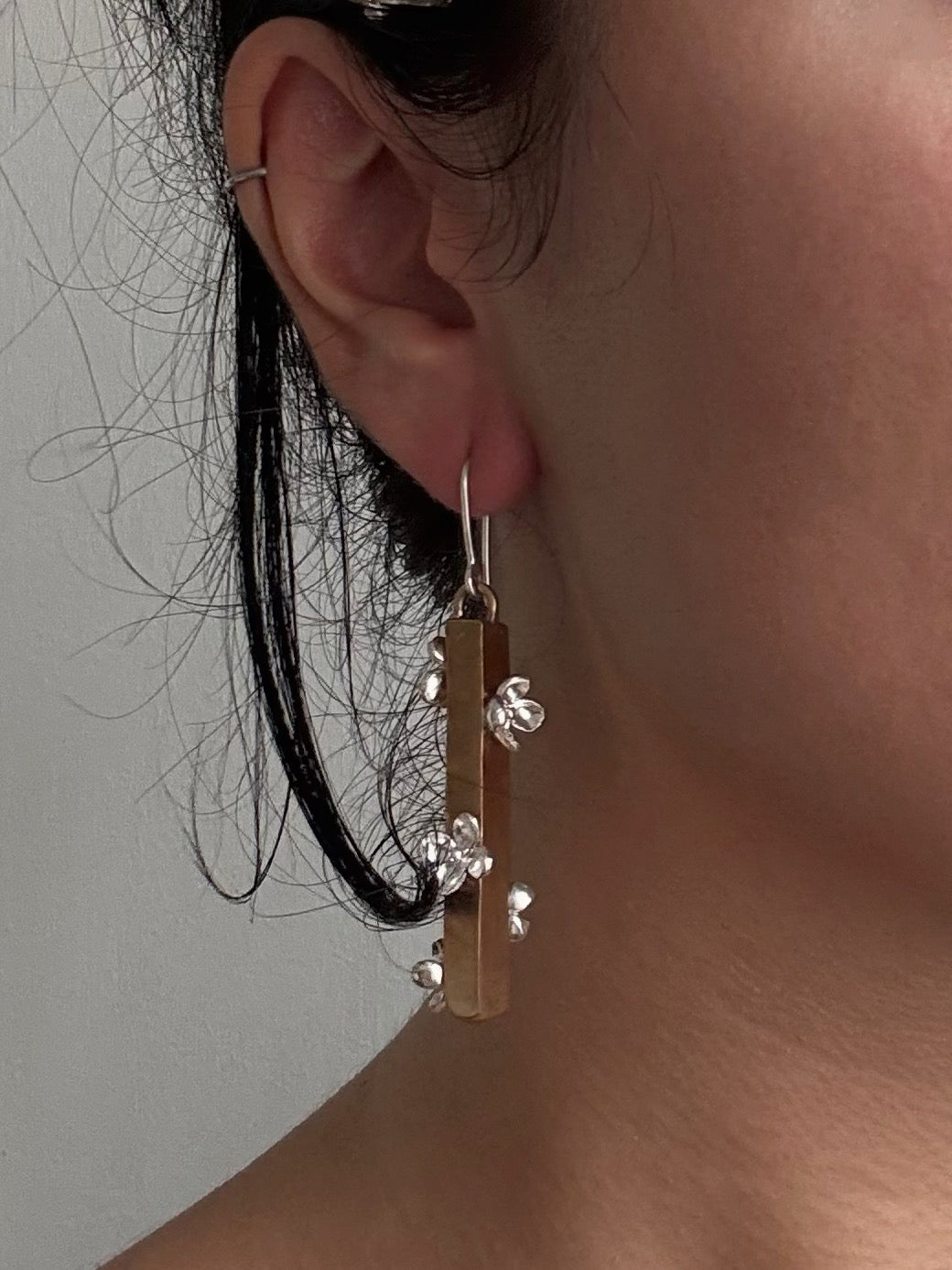 Garden roses earrings