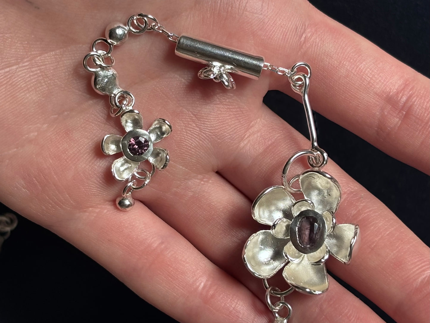 Black orchid necklace