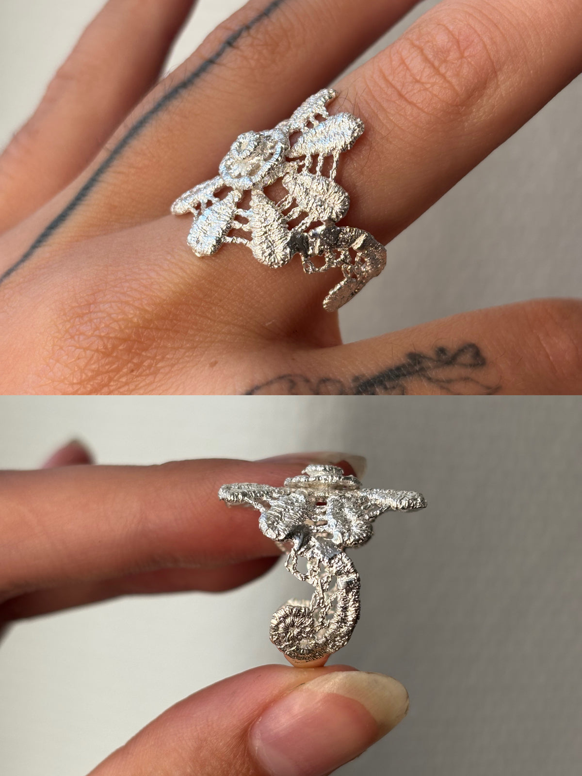 Clematis lace ring