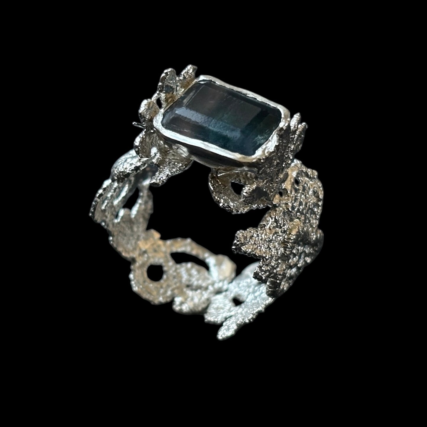 Fluorite lace ring 2