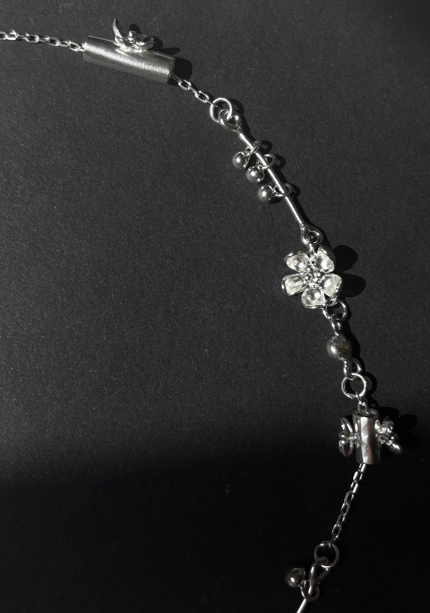 Black orchid necklace