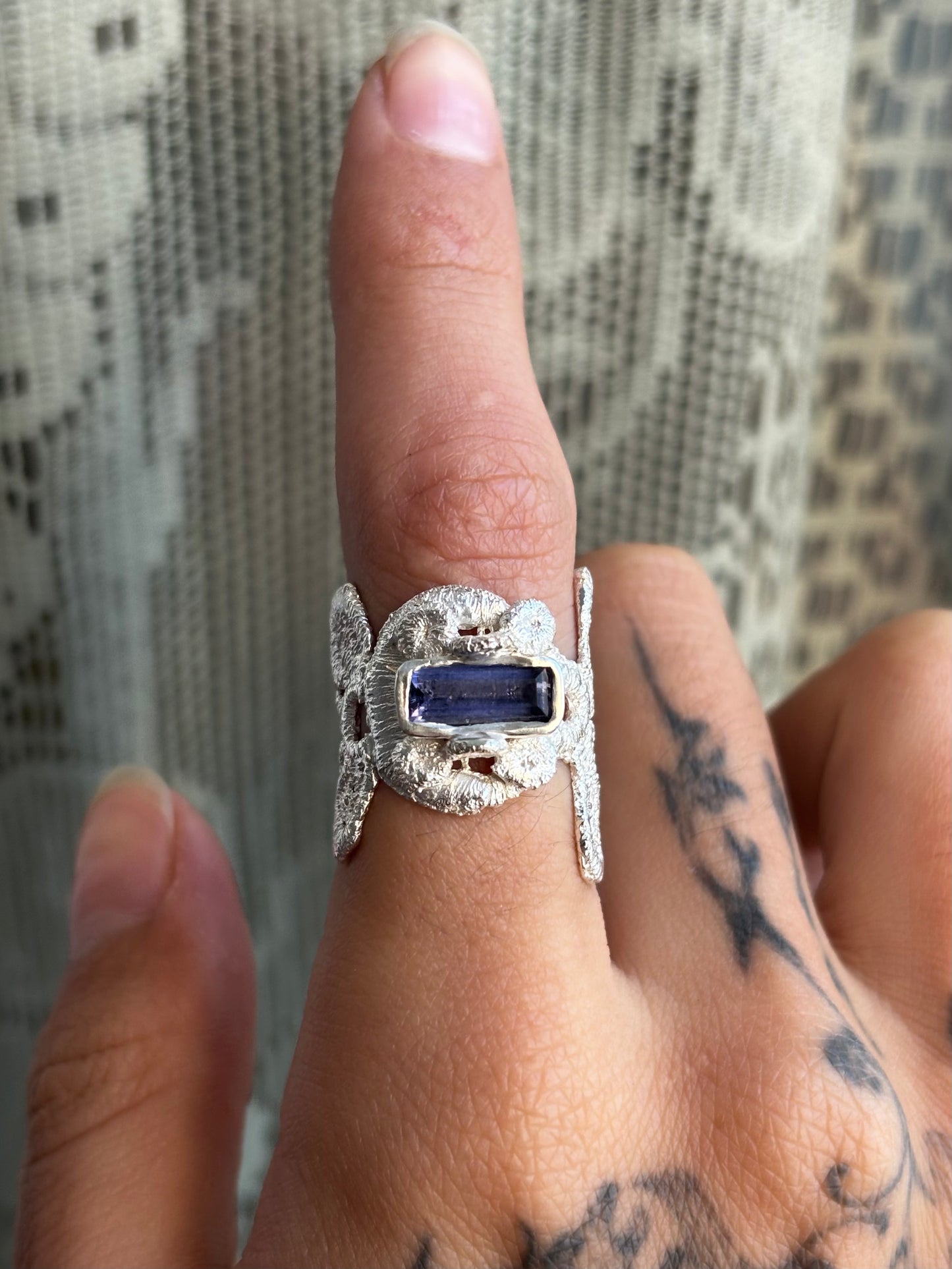 Magnolia lace ring