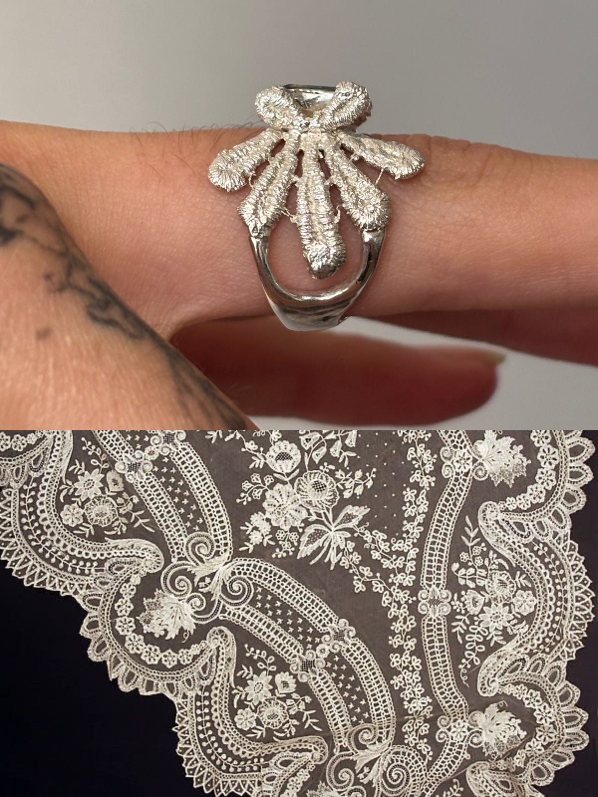 Chamomile lace ring