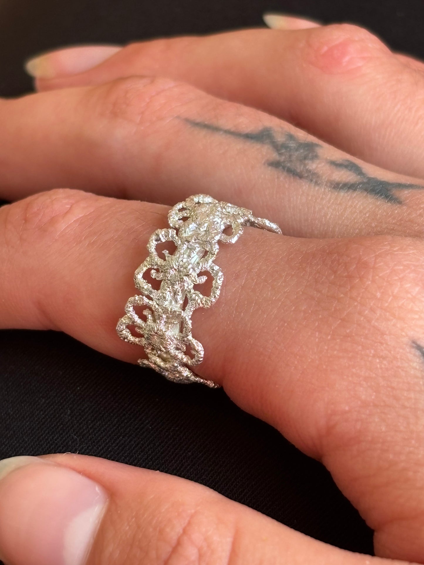 Jasmine lace ring