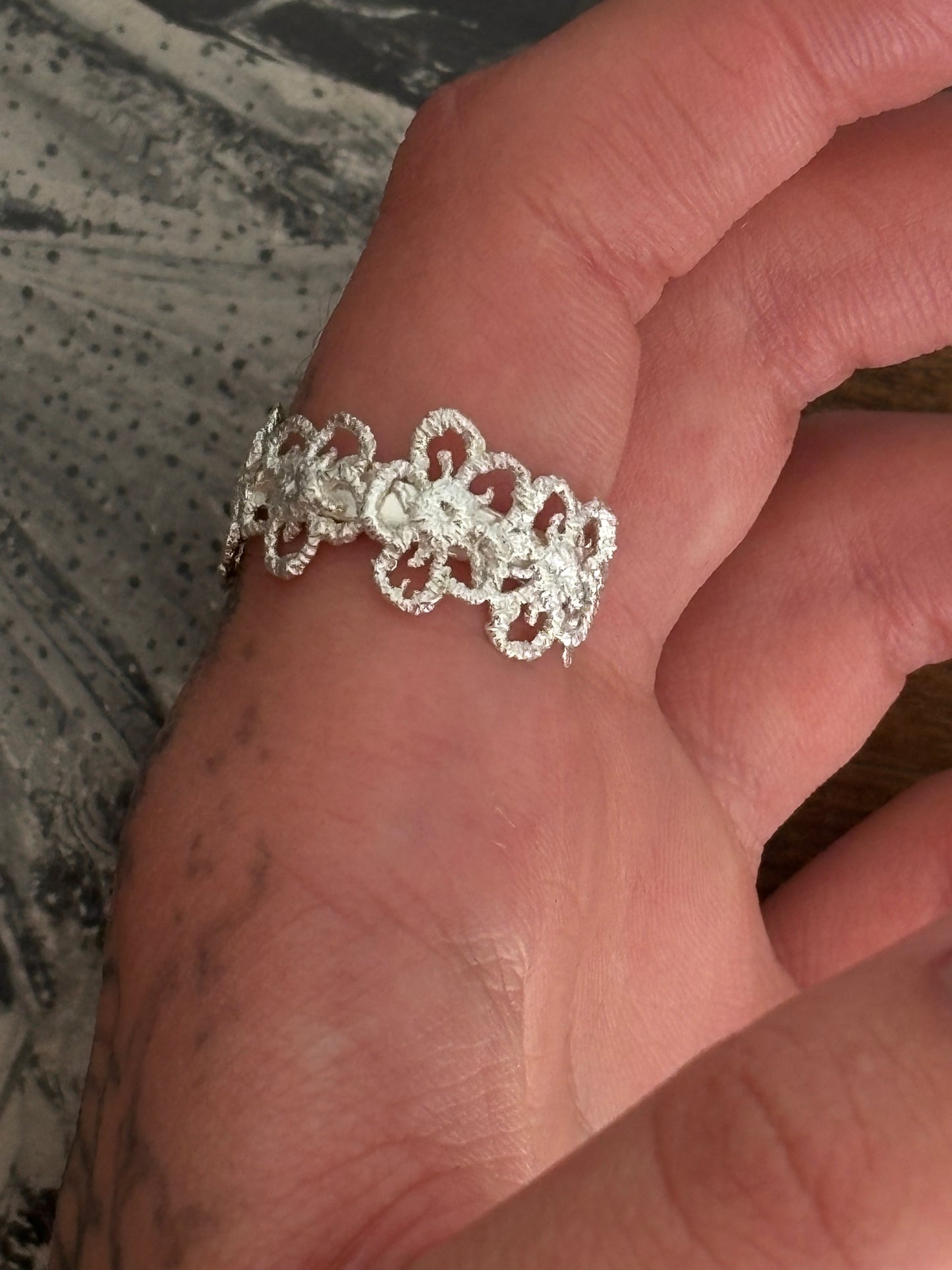 Jasmine lace ring
