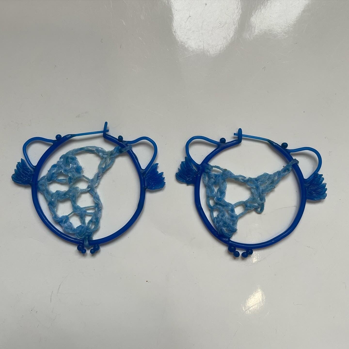 Crochet lace earrings